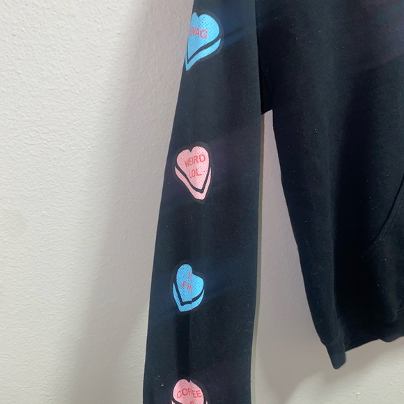 Emma Chamberlain valentines Candy heart hoodie - Picture 4 of 7